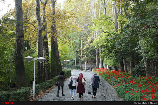 پاییز تهران در پارک جمشیدیه