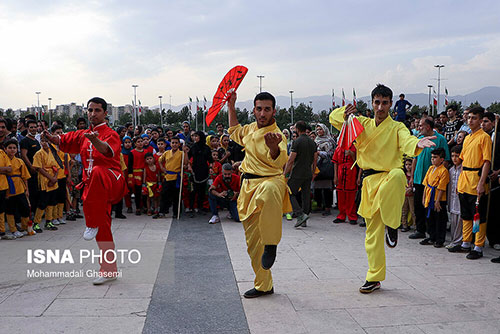 مراسم روز جهانی ووشو در میدان آزادی