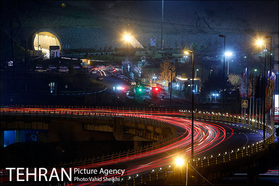 زیبایی های تهران در شب