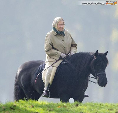 اسب سواری ملکه 89 ساله! +عکس