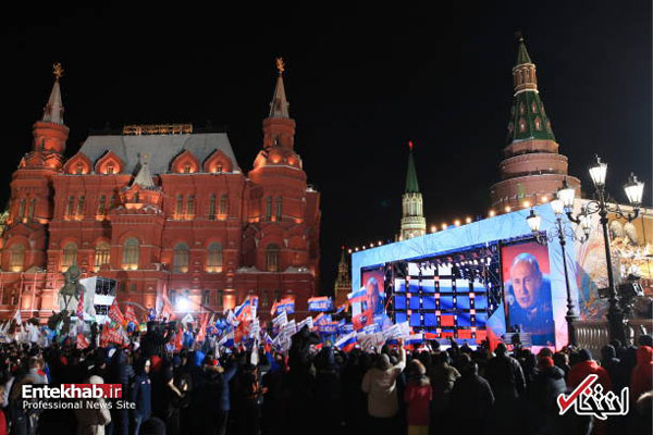 جشن پیروزی پوتین و رفقا در روسیه