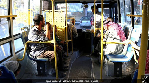 عکس: شرکت اتوبوسرانی داعش