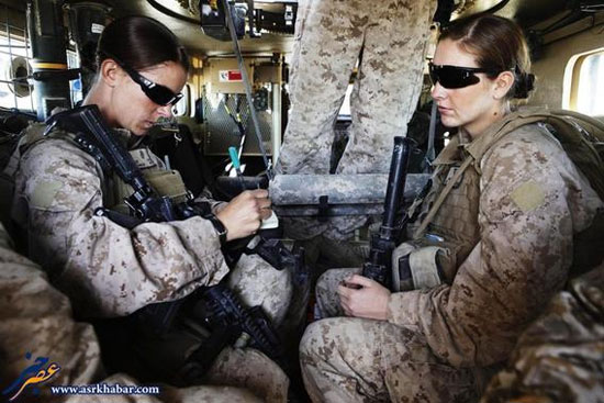 تصاویر متفاوت از زنان ارتش آمریکا