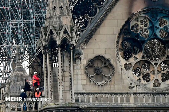 خسارات آتش سوزی کلیسای نوتردام‎