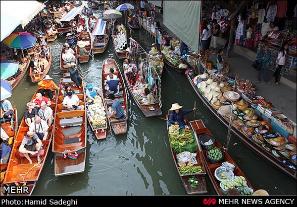 عکس: بازار روی آب بانکوک