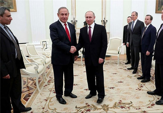 دیدار نتانیاهو با رئیس جمهور روسیه