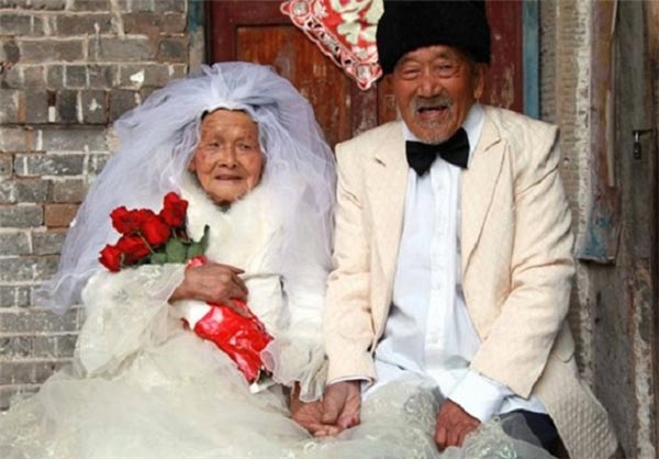 گرفتن عکس عروسی پس از 88 سال!+عکس