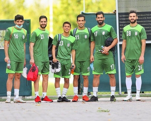 قاب دلنشین سرخابی در تمرین تیم‌ ملی