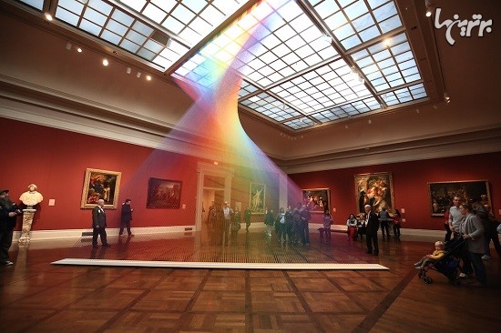 رنگین کمان در وسط موزه هنری تولدو