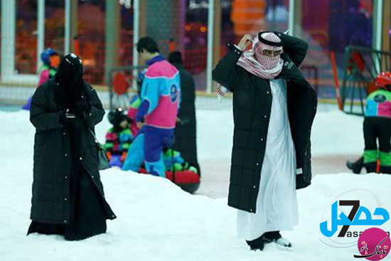 افتتاح نخستین شهر برفی در عربستان