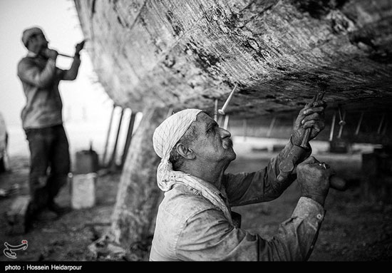 عکس: کارگاه لنج سازی در بوشهر