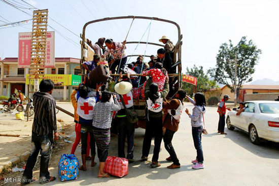 عکس: حمله به کاروان صلیب سرخ میانمار