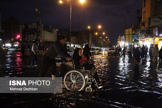 بارانِ سیل‌آسای آبان‌ماه، ایران را خیس کرد