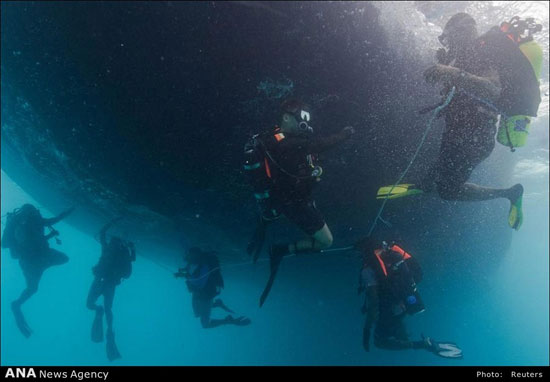 آموزش‌های نظامی در زیر آب +عکس