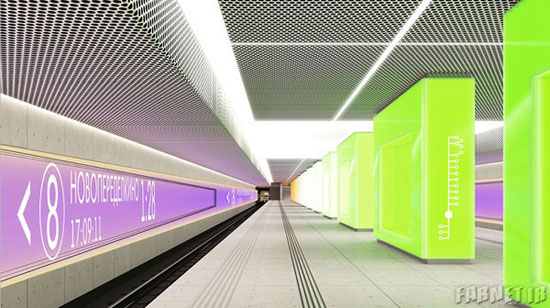 طرح های شگفت انگیز متروی مسکو