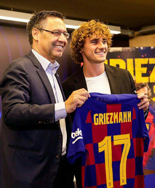 شماره پیراهن گریزمان در بارسلونا مشخص شد