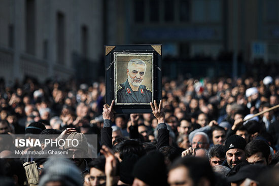 راهپیمایی مردم ایران در پی شهادت حاج قاسم