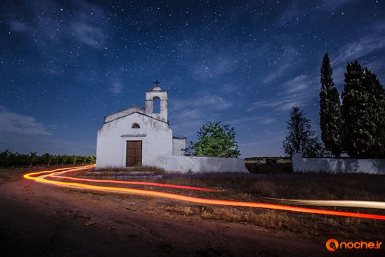 نمایش زیبای ستارگان در آسمان شب +عکس