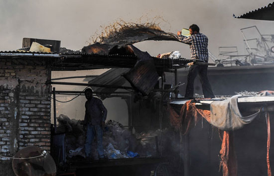 آتش‌سوزی گسترده در جنوب تهران +عکس