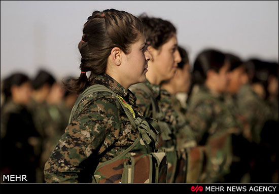تصاویری از نبرد زنان پیشمرگه با داعش‎