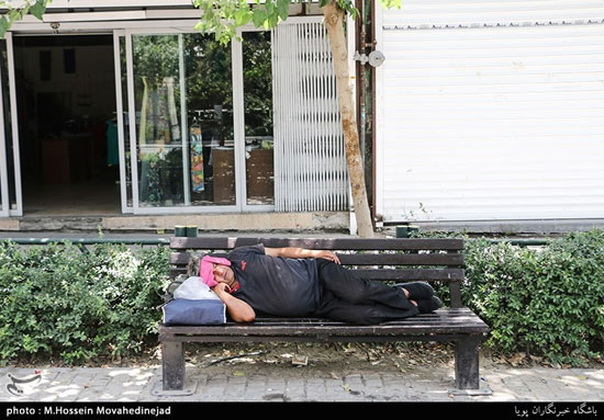 تهران در یک روز گرم تابستانی