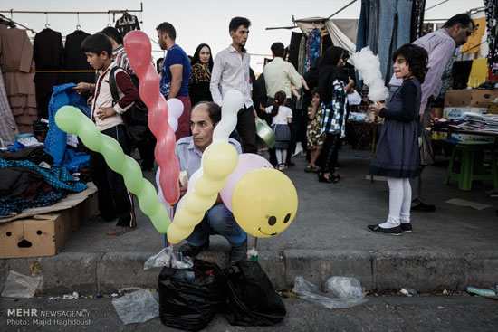 شلوغ بازار مهاجران افغانستانی