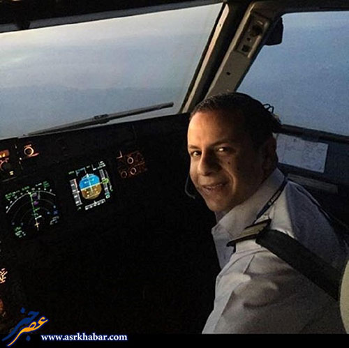 عکس: خلبان هواپیمای سقوط کرده مصر