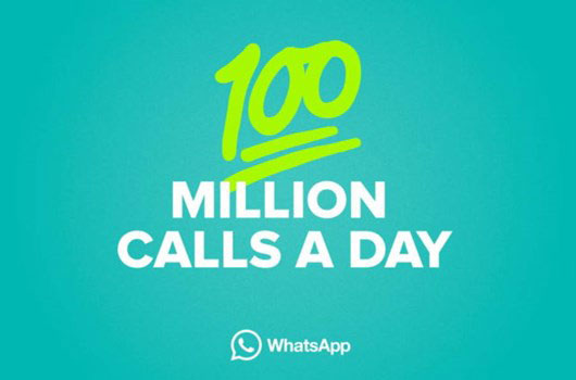 100 میلیون تماس صوتی روزانه با واتس اپ