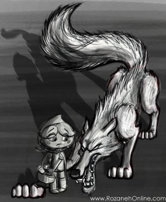 داستانک: دختر کوچولو و گرگ