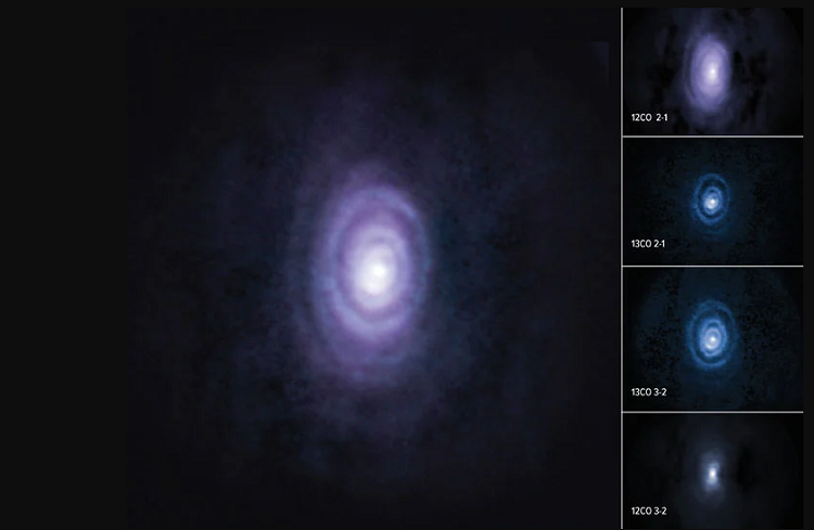 کشف ستاره‌ای با شش حلقه دیدنی کیهانی