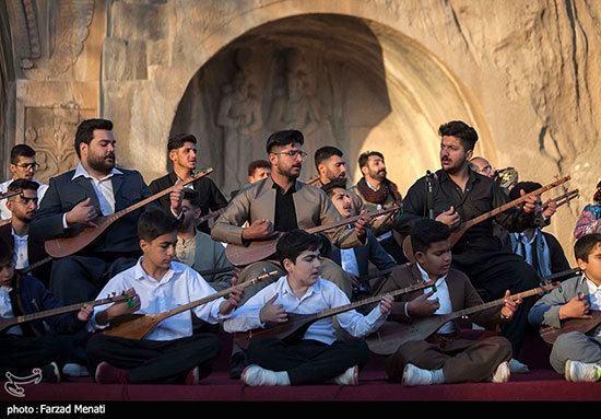 جشن جهانی نوروز در محوطه تاریخی طاقبستان
