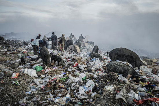 عکس: گذران زندگی با زباله