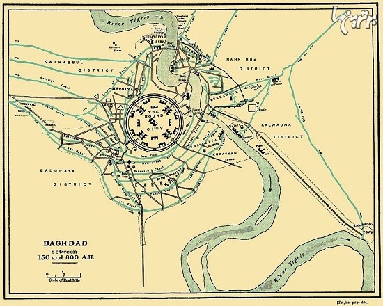 نقشه دایره ای شهر بغداد