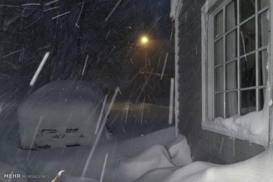 بارش مرگبار برف در آمریکا +عکس