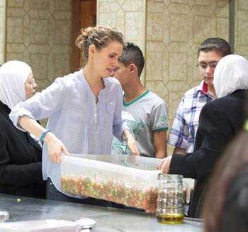 عکس: مراسم افطاری همسر بشار اسد