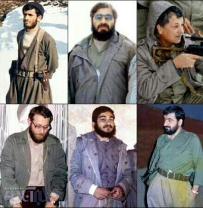 عکس: هاشمی و احمدی نژاد در لباس رزم