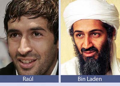 شباهت عجیب بن لادن و رائول گونزالس!