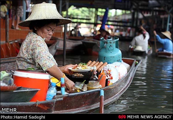 عکس: بازار روی آب بانکوک