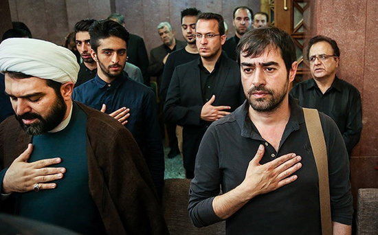عکس: شهاب حسینی در یک مجلس ختم