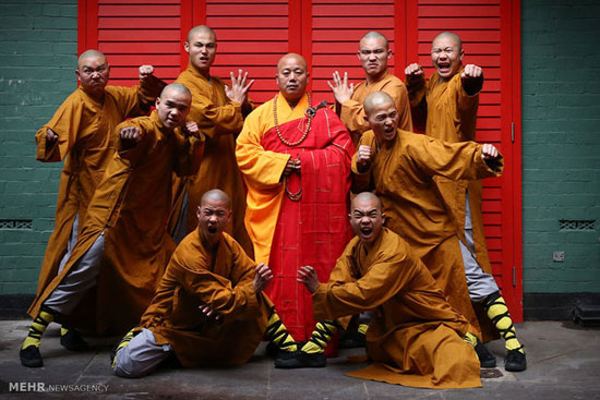 راهبان کونگ‌فو کار معبد شائولین +عکس