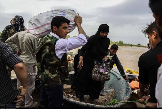 تخلیه ۱۰۰روستای خوزستان به علت خطر سیلاب