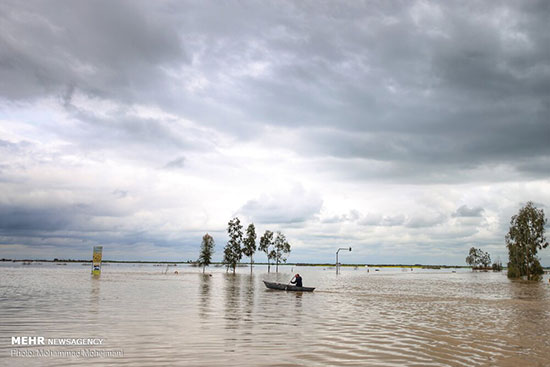شدت گرفتن سیلاب در روستا‌های استان گلستان