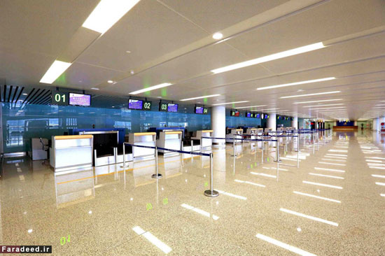 کیم‌ جونگ‌ اون در فرودگاه مدرن کره +عکس