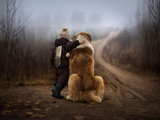 عکس: روابط عاطفی سگ‌ها و کودکان