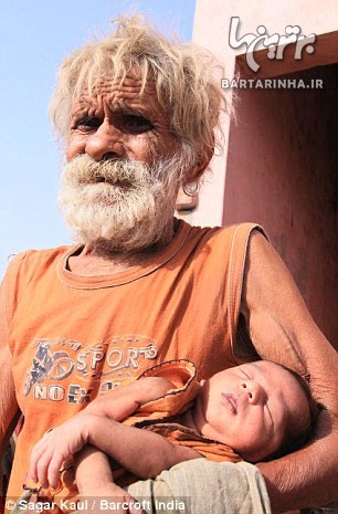 پیر ترین پدر دنیا با یک قرن عمر! +عکس
