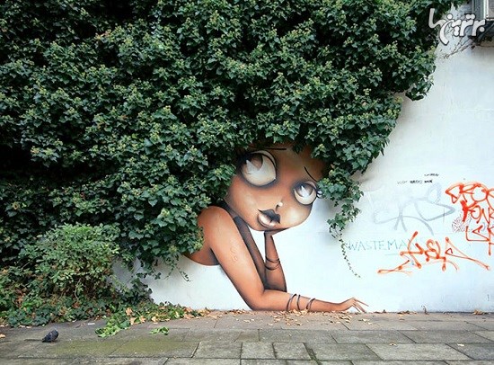 تعامل هوشمندانه این هنرهای خیابانی با طبیعت
