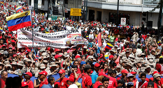 تظاهرات حامیان مادورو در کاراکاس