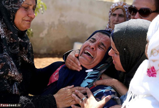 عکس: تشییع مادر نوزاد سوخته فلسطینی