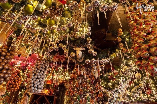 تزئینات زیبا و فوق العاده رستوران آلمانی به مناسبت کریسمس