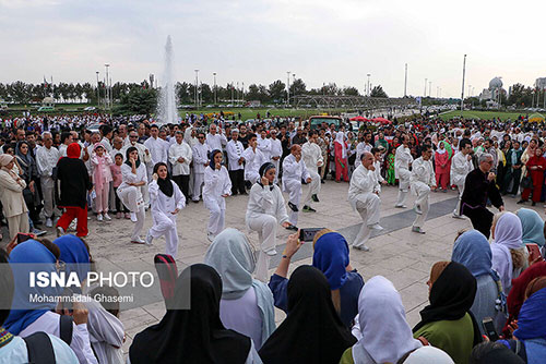 مراسم روز جهانی ووشو در میدان آزادی